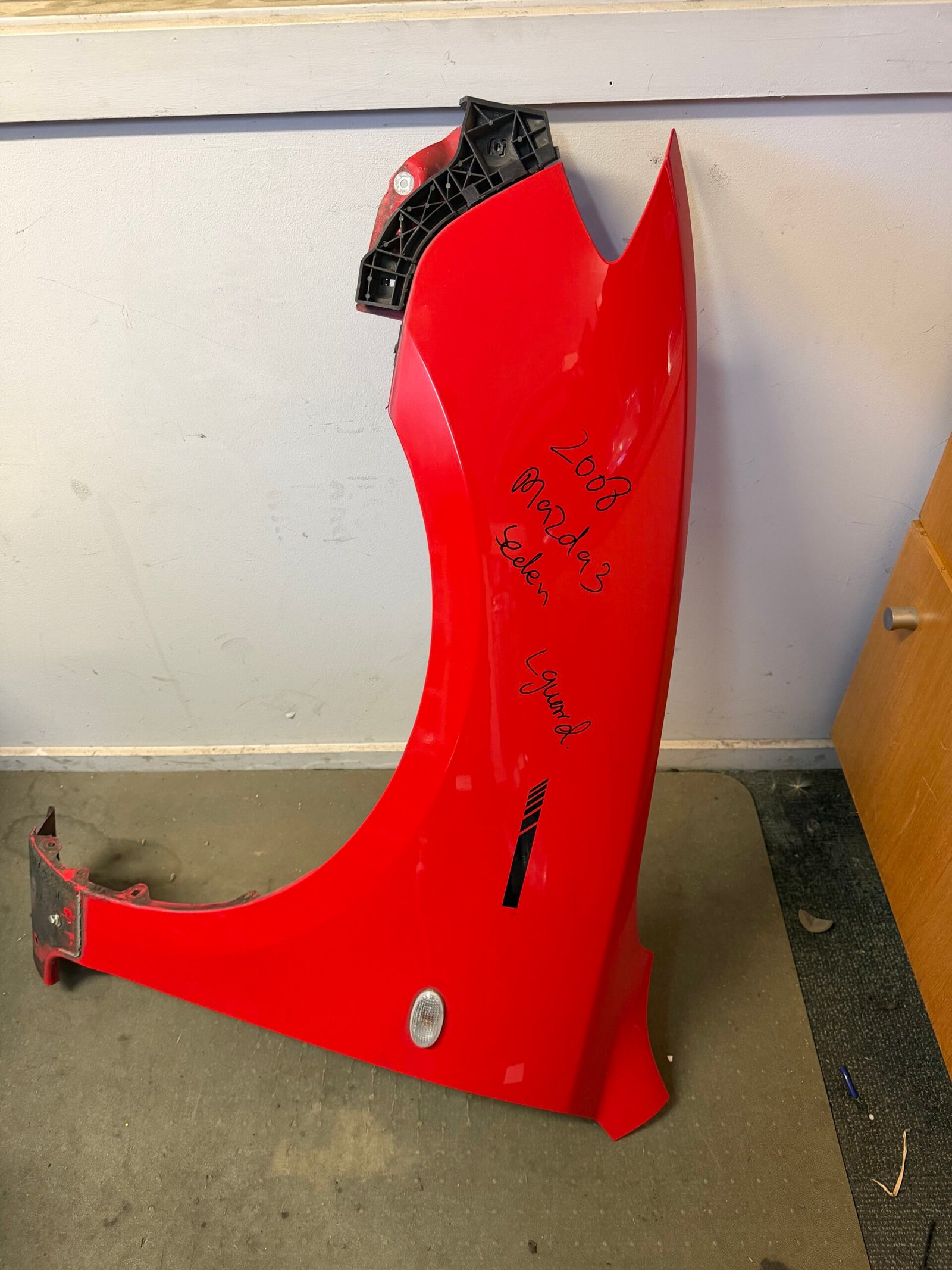 2008 Mazda 3 Left Front Guard (Passenger Side) Red – Genuine OEM Fender