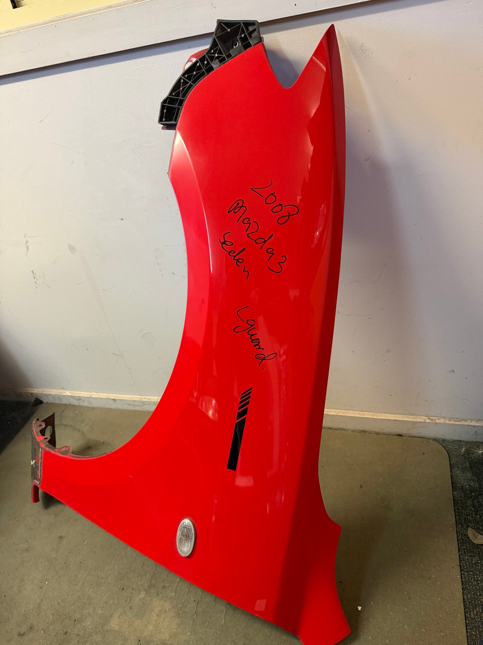 2008 Mazda 3 Left Front Guard (Passenger Side) Red – Genuine OEM Fender - Image 2